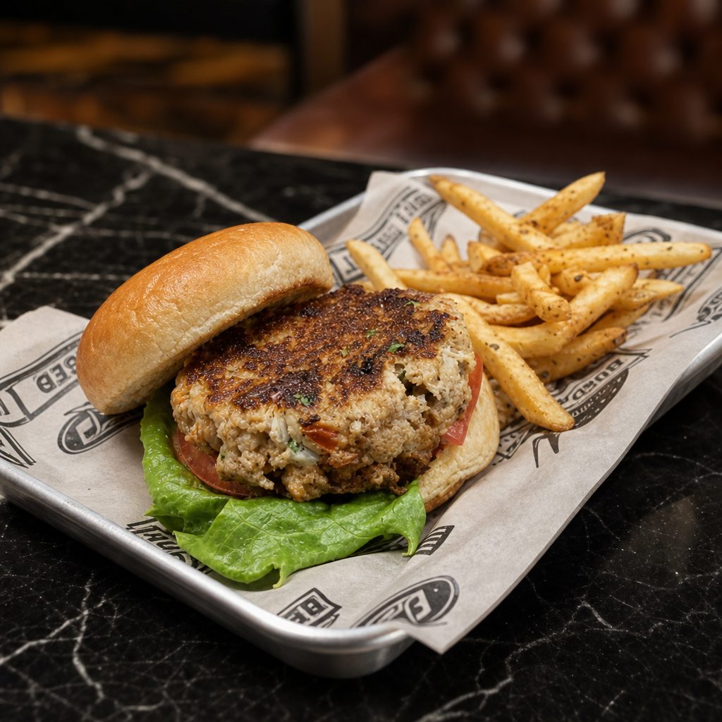 Crabcake Sandwich.