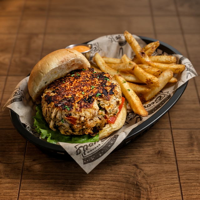 Crabcake Sandwich.